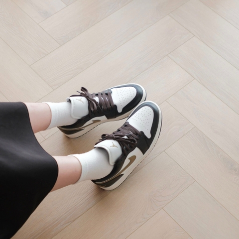 Giày Nike Air Jordan 1 Low NÂU ‘Shadow Brown’ (W) DC0774-200