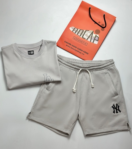 Quần Short New Era Basic Logo New York Yankees - XÁM - 13570091