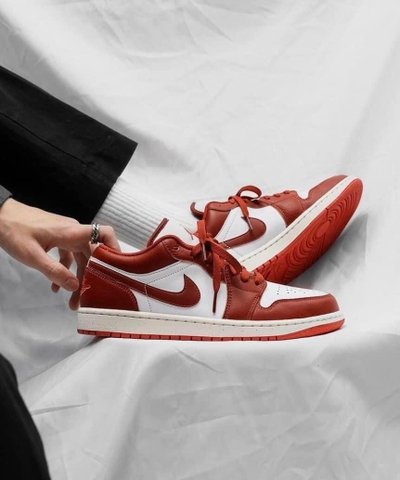 GIÀY Nike Air Jordan 1 Low ‘White Dune Red’ FJ3459-160