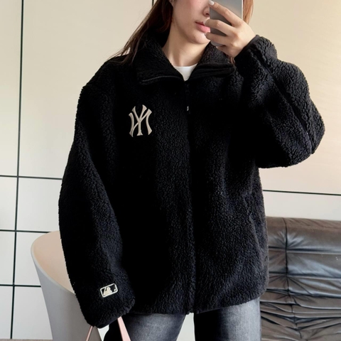 ÁO KHOÁC LÔNG MLB BASIC ĐEN [3AJPF3016-50BKS]