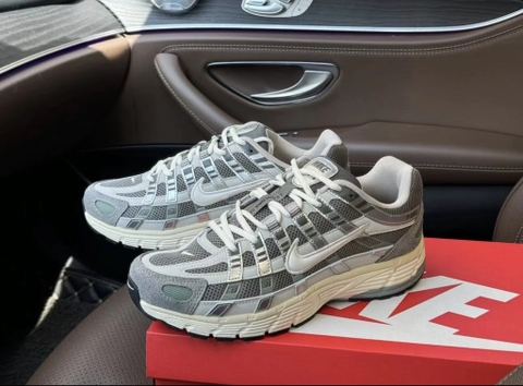 Nike P-6000 Cream Silver Clay Green Xám Xanh - CD6404 203