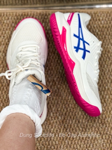 Giày PICK Asics Tennis Pickleball BE HỒNG TRẮNG 1042A237 105