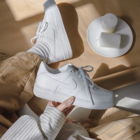 Giày Air Force 1 '07 "Triple White"  FULL TRẮNG AF1 AW