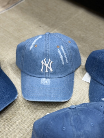 MŨ MLB XANH DENIM LA/NY/NY DENIM