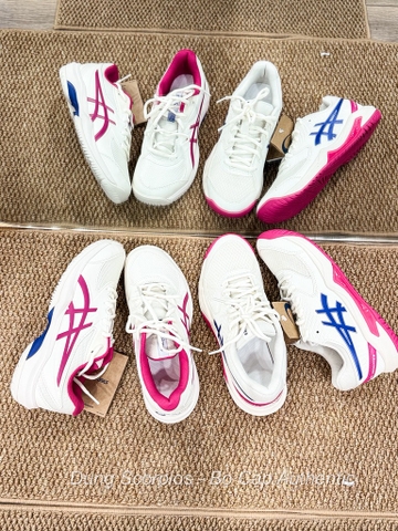 Giày PICK Asics Tennis Pickleball BE HỒNG TRẮNG 1042A237 105