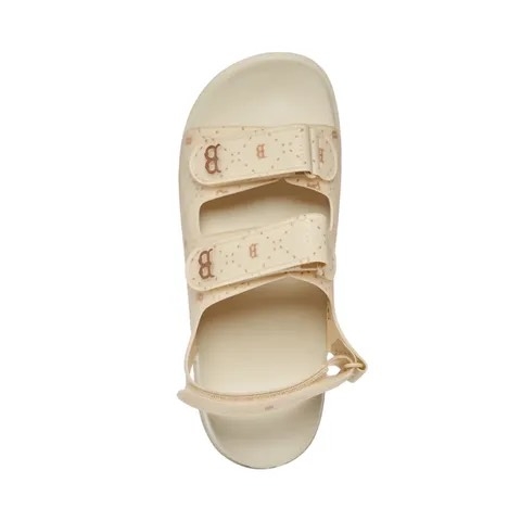Sandals MLB Chunky Diamond Monogram Boston Red Sox Beige - 3ASDCSD33-43BGS