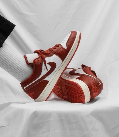 GIÀY Nike Air Jordan 1 Low ‘White Dune Red’ FJ3459-160