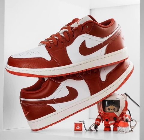 GIÀY Nike Air Jordan 1 Low ‘White Dune Red’ FJ3459-160