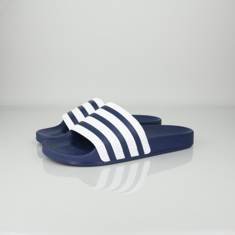 Dép BÁNH MÌ XANH TRẮNG ADIDAS ADILETTE Navy Off White G16220