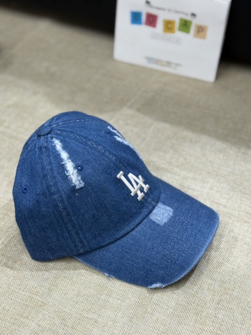 MŨ MLB XANH DENIM LA/NY/NY DENIM