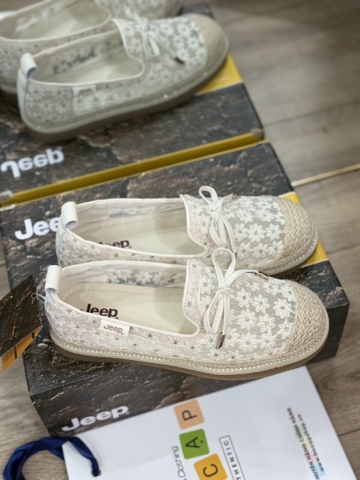 Giày JEEP Hoa trắng