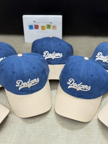 MŨ MLB 2 MÀU DENIM DODGERS XANH ĐẬM / DENIM YANKEES XANH NHẠT