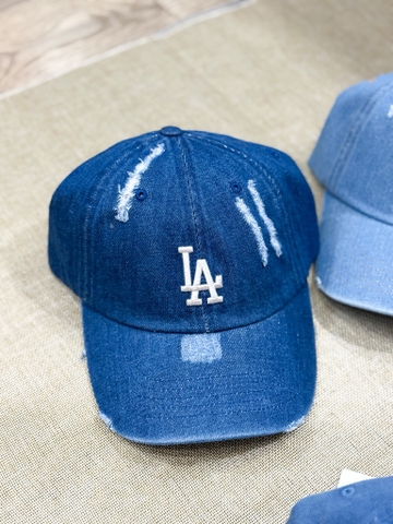 MŨ MLB XANH DENIM LA/NY/NY DENIM