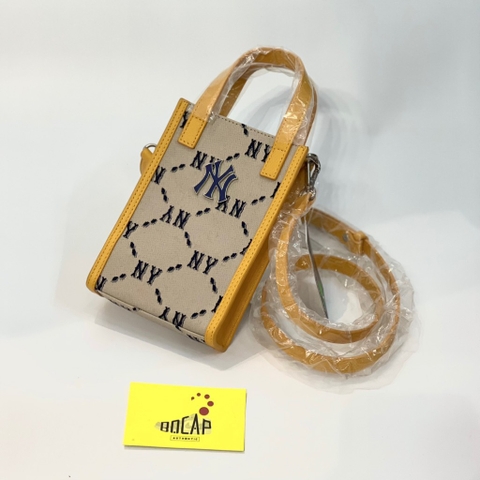 Túi Phonebag MLB vàng NY Tote mini - 3ACRH012N-50BGS