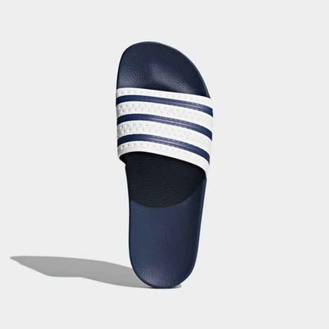 Dép BÁNH MÌ XANH TRẮNG ADIDAS ADILETTE Navy Off White G16220