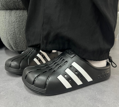 Dép Sục Adilette Clogs ĐEN GZ5886