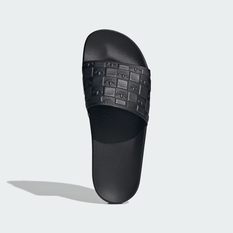 Dép Bánh Mì Adidas Adilette ĐEN LOGO NỔI JR3623