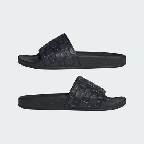 Dép Bánh Mì Adidas Adilette ĐEN LOGO NỔI JR3623