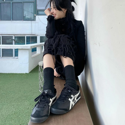 Giày Onitsuka Tiger Mexico 66 'Black White' 1183C102 001