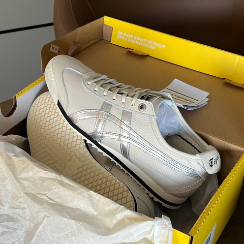 Giày Onitsuka Tiger Mexico 66 SD BẠC XÁM Grey Silver 1183A592-200