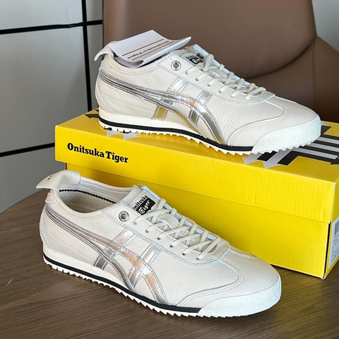 Giày Onitsuka Tiger Mexico 66 SD BẠC XÁM Grey Silver 1183A592-200