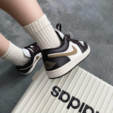 Giày Nike Air Jordan 1 Low NÂU ‘Shadow Brown’ (W) DC0774-200