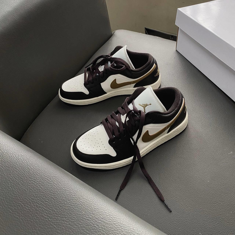 Giày Nike Air Jordan 1 Low NÂU ‘Shadow Brown’ (W) DC0774-200