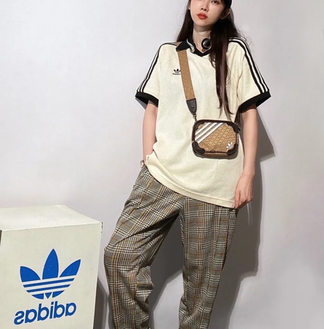 Áo Polo Adidas Ngắn Tay BE ĐEN Waffle - JV9265
