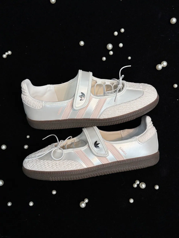 Giày Adidas Samba Jane TRẮNG HỒNG ‘Jane Cloud White Pink’ JR4482