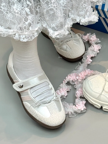 Giày Adidas Samba Jane TRẮNG HỒNG ‘Jane Cloud White Pink’ JR4482