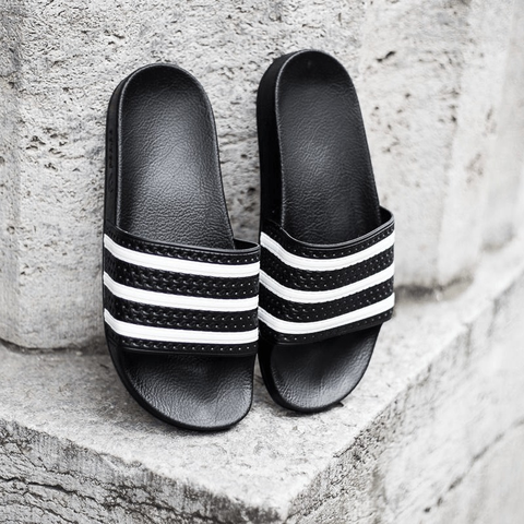 Dép BÁNH MÌ ĐEN TRẮNG ADIDAS ADILETTE 280647