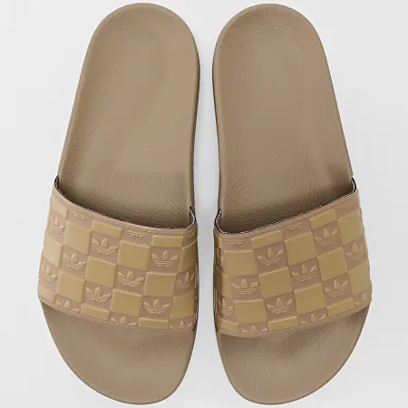 Dép Bánh Mì Adidas Adilette NÂU LOGO NỔI JR3622