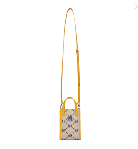 Túi Phonebag MLB vàng NY Tote mini - 3ACRH012N-50BGS