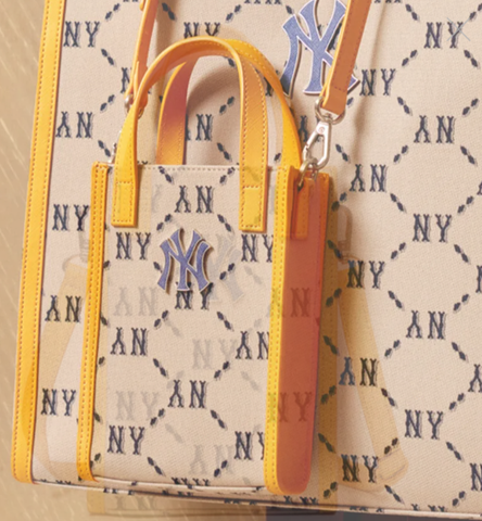Túi Phonebag MLB vàng NY Tote mini - 3ACRH012N-50BGS