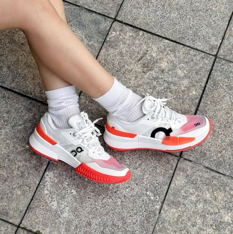 Giày On Running Roger Pro 2 Clay TRẮNG CAM ‘White Flame’ - 3WE10330256  Training / Pickleball / Tennis