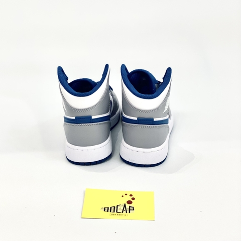GIÀY Nike Air Jordan 1 Mid GS 'True Blue Cement' DQ8423-014-3