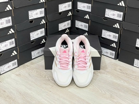 Giày Tennis/Pickleball Adidas trắng hồng JP9739