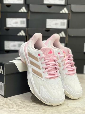 Giày Tennis/Pickleball Adidas trắng hồng JP9739
