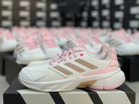 Giày Tennis/Pickleball Adidas trắng hồng JP9739
