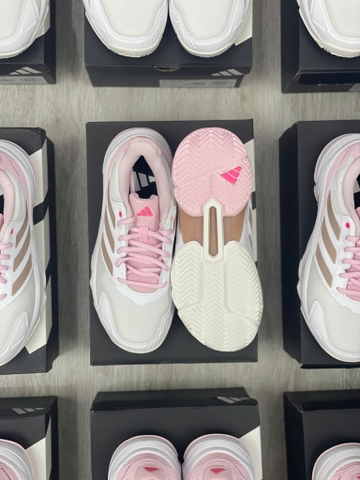 Giày Tennis/Pickleball Adidas trắng hồng JP9739