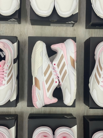 Giày Tennis/Pickleball Adidas trắng hồng JP9739