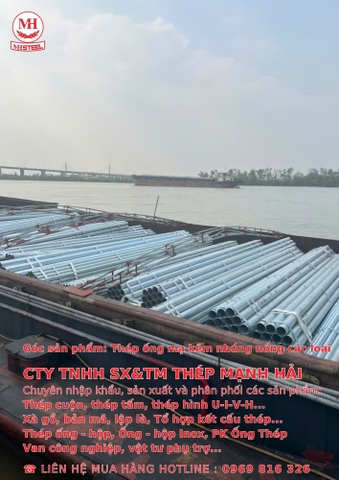 Ống thép mạ kẽm nhúng nóng, ống thép Trung Quốc, ASTM A53, JIS G3466, GB/T 3091, ứng dụng ống thép, phụ kiện ống thép, Thép Mạnh Hải.