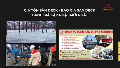 Giá tôn sàn Deck & Báo giá sàn Deck 2026: Bảng giá cập nhật mới nhất