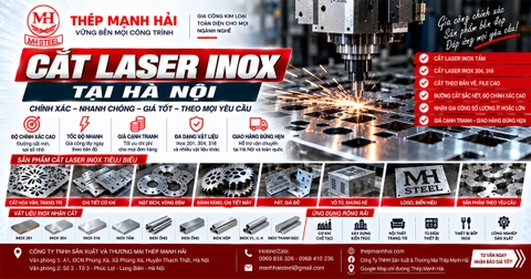 Cắt laser inox tại Hà Nội giá tốt, lấy nhanh, giao trong ngày