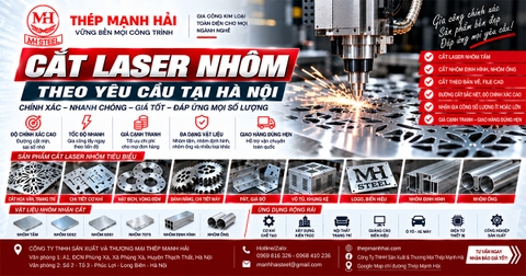 Cắt laser nhôm - Dịch vụ cắt nhôm chính xác tại Hà Nội