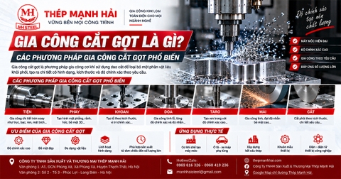 Gia công cắt gọt là gì? Các phương pháp gia công cắt gọn phổ biến
