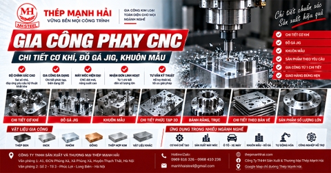 Gia công phay CNC chi tiết cơ khí, đồ gá Jig, khuôn mẫu