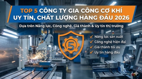 Top 5 Công ty Gia công Cơ khí Uy tín, Chất lượng hàng đầu 2026