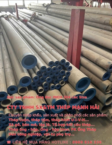Tiêu chuẩn ống Đúc INOX | Ống Đúc INOX nhập khẩu | Ống inox SCH20 - SCH40