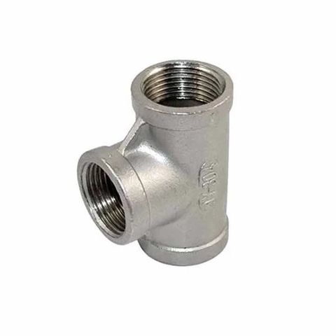 Tê ren inox 201